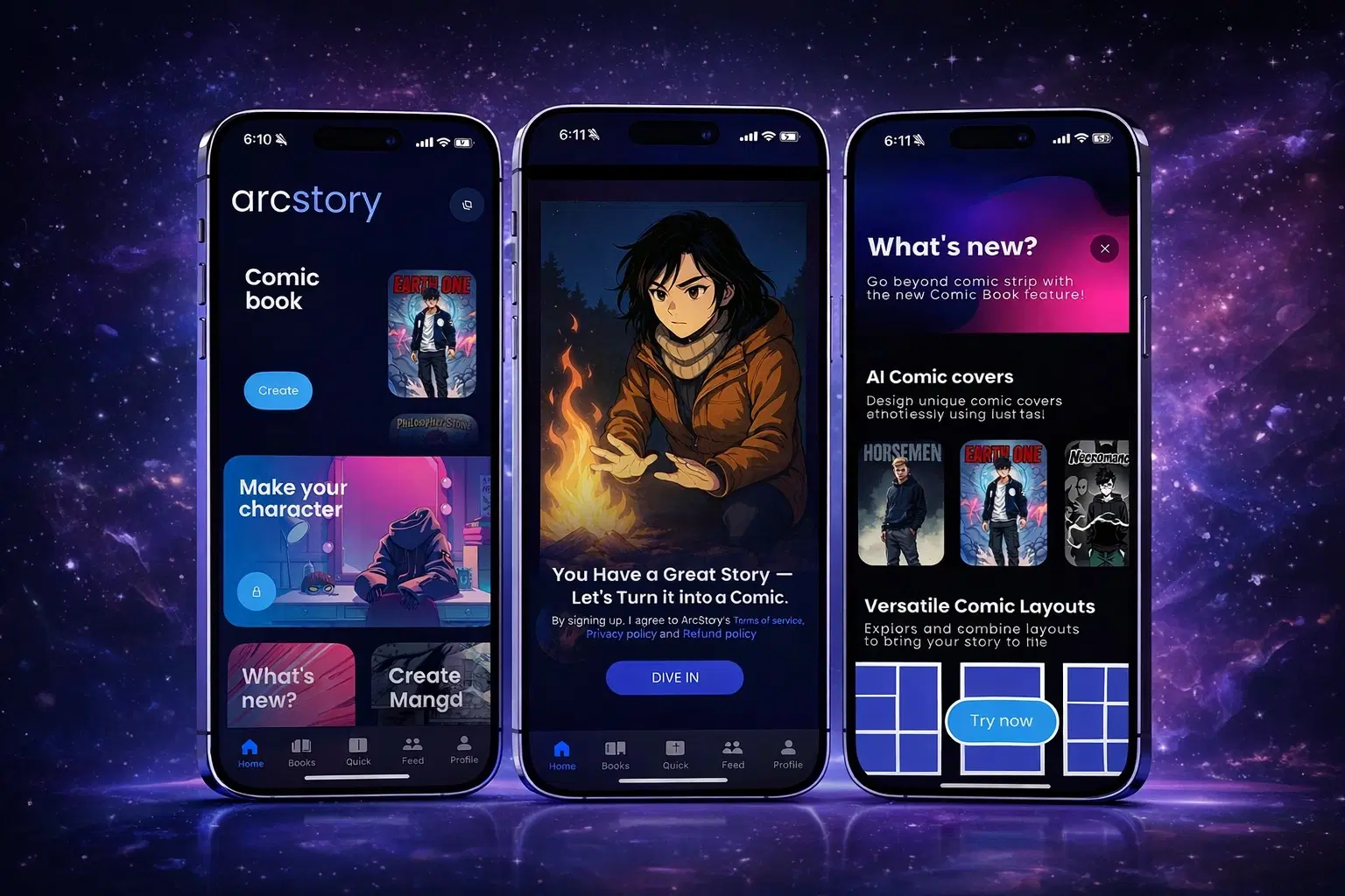ArcStory — Generative AI Comic Creation Platform